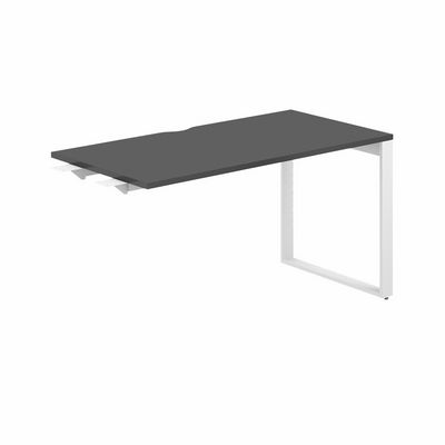 Allegro AG.116.AN.V.72.WH (Антрацит/Белый) Стол комбо на О-образном металлокаркасе