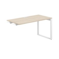 Allegro AG.116.AR.L.72.WH (Акация равелло/Белый) Стол комбо на О-образном металлокаркасе