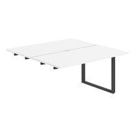 Allegro AG.121.WH.V.72.AN (Белый снег/Антрацит) Секция рабочей станции на О-образном металлокаркасе