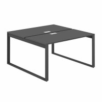 Allegro AG.132.AN.L.72.AN (Антрацит/Антрацит) Рабочая станция на О-образном металлокаркасе