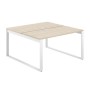 Allegro AG.131.AR.L.72.WH (Акация равелло/Белый) Рабочая станция на О-образном металлокаркасе