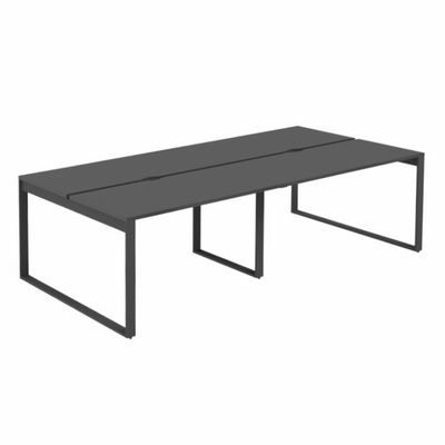 Allegro AG.142.AN.V.72.AN (Антрацит/Антрацит) Рабочая станция на О-образном металлокаркасе