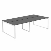 Allegro AG.141.AN.V.72.WH (Антрацит/Белый) Рабочая станция на О-образном металлокаркасе
