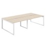 Allegro AG.141.AR.V.72.WH (Акация равелло/Белый) Рабочая станция на О-образном металлокаркасе