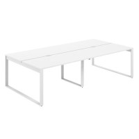 Allegro AG.141.WH.V.72.WH (Белый снег/Белый) Рабочая станция на О-образном металлокаркасе