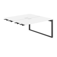 Allegro AG.151.WH.L.72.AN (Белый снег/Антрацит) Рабочая станция комбо на О-образном металлокаркасе