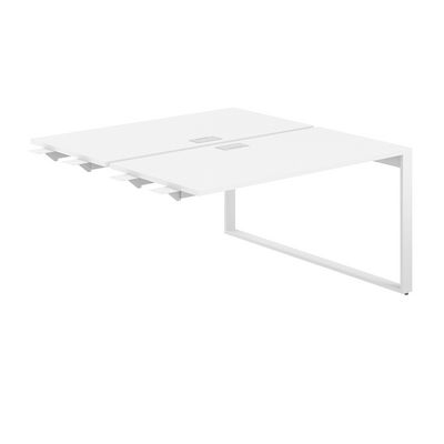 Allegro AG.153.WH.L.72.WH (Белый снег/Белый) Рабочая станция комбо на О-образном металлокаркасе