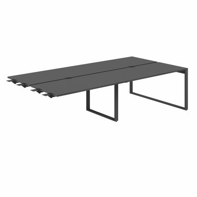 Allegro AG.161.AN.V.72.AN (Антрацит/Антрацит) Рабочая станция комбо на О-образном металлокаркасе