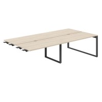 Allegro AG.161.AR.V.72.AN (Акация равелло/Антрацит) Рабочая станция комбо на О-образном металлокаркасе