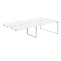 Allegro AG.161.WH.V.72.WH (Белый снег/Белый) Рабочая станция комбо на О-образном металлокаркасе