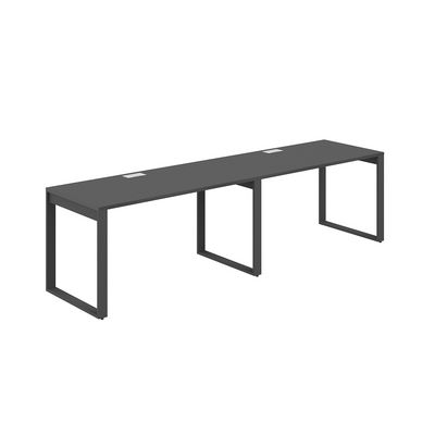 Allegro AG.174.AN.L.72.AN (Антрацит/Антрацит) Рабочая станция на О-образном металлокаркасе