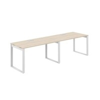 Allegro AG.171.AR.L.72.WH (Акация равелло/Белый) Рабочая станция на О-образном металлокаркасе