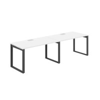 Allegro AG.171.WH.L.72.AN (Белый снег/Антрацит) Рабочая станция на О-образном металлокаркасе