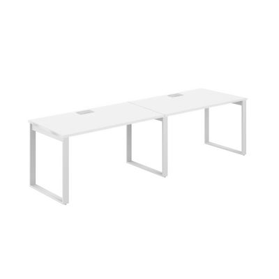 Allegro AG.174.WH.L.72.WH (Белый снег/Белый) Рабочая станция на О-образном металлокаркасе