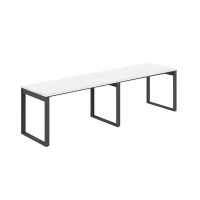 Allegro AG.171.WH.V.72.AN (Белый снег/Антрацит) Рабочая станция на О-образном металлокаркасе