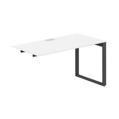 Allegro AG.185.WH.L.72.AN (Белый снег/Антрацит) Секция рабочей станции на О-образном металлокаркасе