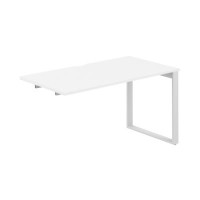 Allegro AG.184.WH.V.72.WH (Белый снег/Белый) Секция рабочей станции на О-образном металлокаркасе