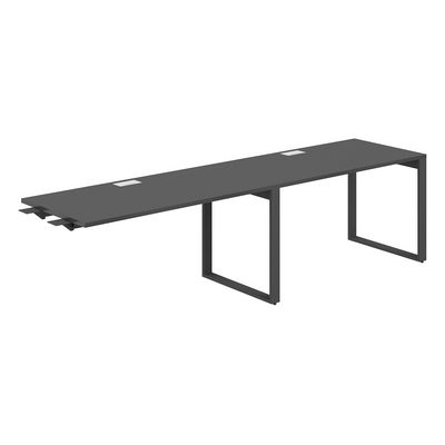 Allegro AG.191.AN.L.72.AN (Антрацит/Антрацит) Рабочая станция комбо на О-образном металлокаркасе