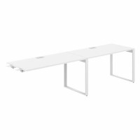 Allegro AG.199.WH.L.72.WH (Белый снег/Белый) Рабочая станция комбо на О-образном металлокаркасе