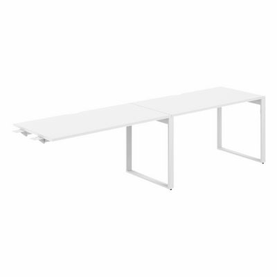 Allegro AG.199.WH.V.72.WH (Белый снег/Белый) Рабочая станция комбо на О-образном металлокаркасе