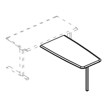 Альта МЛ МР А2 074 ВЛ (Вяз либерти) Брифинг-приставка фронтальная на опоре ML