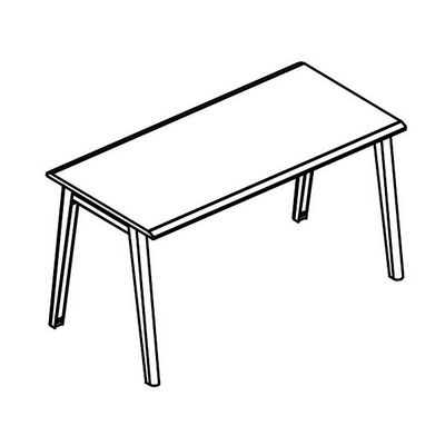 Альта МТ МР Б1Б 016.01 МП (Мокко премиум) Стол письменный опоры МТ 2 скоса