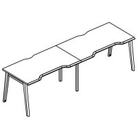 Альта МТ МР Б1Б 015.04-2 ВЛ (Вяз либерти) Рабочая станция Симметрия каркасе МТ 1 скос 2х160