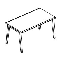 Альта МТ МР Б1Б 023.01 ВЛ (Вяз либерти) Стол письменный (2 скоса) на каркасе МТ