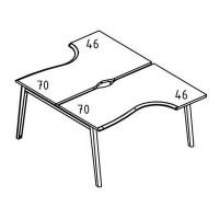 Альта МТ МР Б1Б 184.02 ВЛ (Вяз либерти) Рабочая станция (2х140) Классика на опорах МТ 1 скос