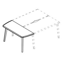 Альта МТ МР Б1Б 077 ВЛ (Вяз либерти) Брифинг-приставка боковая на опоре MТ