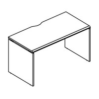 Альта МР МП 016.02 ВЛ (Вяз либерти/Мокко премиум) Стол письменный на каркасе ДСП (1 скос)