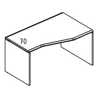 Альта МР МП 062.01 ВЛ (Вяз либерти/Мокко премиум) Стол эргономичный "Техно" на каркасе ДСП (2 скоса) правый