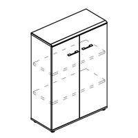 Альта МР 9364 МП/ВЛ/ВЛ (Мокко премиум/Вяз либерти) Шкаф средний закрытый (топ МДФ)