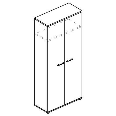 Альта МР 9407 ВЛ/МП/МП (Вяз либерти/Мокко премиум) Шкаф для одежды (топ ДСП)