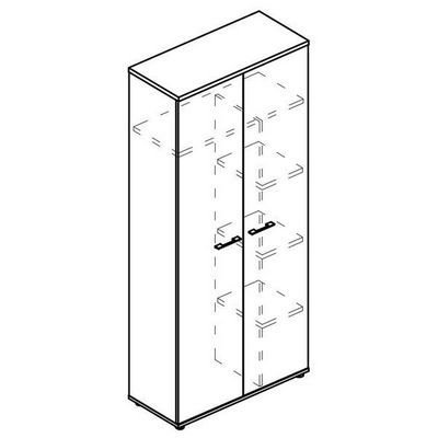 Альта МР 9409 ВЛ/ВЛ/ВЛ (Вяз либерти) Шкаф для одежды c дополнением (топ ДСП)