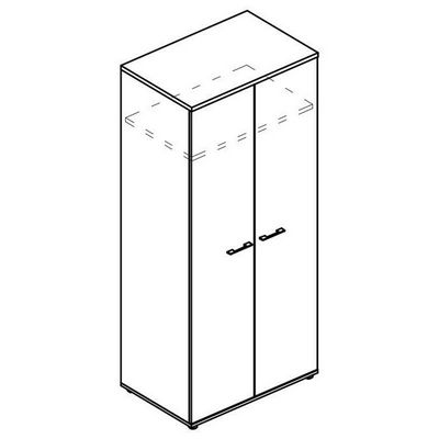 Альта МР 9411 ВЛ/ВЛ/ВЛ (Вяз либерти) Шкаф для одежды глубокий (топ ДСП)