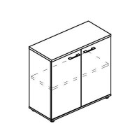 Альта МР 9451 МП/ВЛ/ВЛ (Мокко премиум/Вяз либерти) Шкаф низкий закрытый (топ ДСП)
