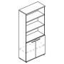 Альта МР 9471 МП/ВЛ/ВЛ (Мокко премиум/Вяз либерти) Шкаф для документов полузакрытый (топ ДСП)