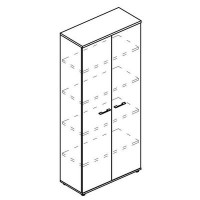 Альта МР 9472 МП/ВЛ/ВЛ (Мокко премиум/Вяз либерти) Шкаф для документов закрытый (топ ДСП)