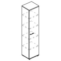 Альта МР 9477 МП/ВЛ/ВЛ (Мокко премиум/Вяз либерти) Шкаф закрытый узкий (топ ДСП)