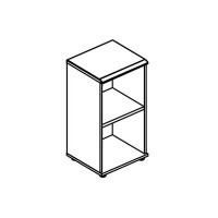 Альта МР 9352 МП/ВЛ (Мокко премиум/Вяз либерти) Стеллаж низкий узкий (топ МДФ)