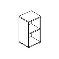 Альта МР 9452 ВЛ/МП (Вяз либерти/Мокко премиум) Стеллаж низкий узкий (топ ДСП)