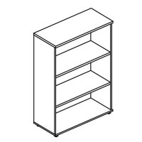 Альта МР 9460 МП/ВЛ (Мокко премиум/Вяз либерти) Стеллаж средний (топ ДСП)