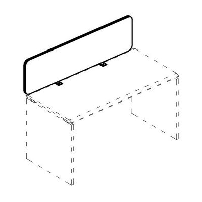 Альта МР Б 864 LN17 (Фисташковый) Экран для стола 120 настольный фронтальный