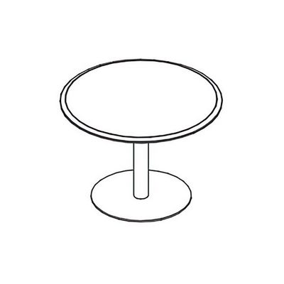 Альта МР 161 ВЛ (Вяз либерти) Стол для переговоров круглый на опоре-колонне