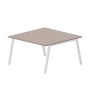 Arena ARN2TG147 TRBL (Тортора/Белый) Составной стол на 2 рабочих места, 4 громмета