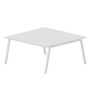 Arena ARN2TG168 BLBL (Белый/Белый) Составной стол на 2 рабочих места, 4 громмета