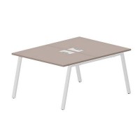 Arena ARN2TL128 TRBL (Тортора/Белый) Составной стол на 2 рабочих места, металлические аутлеты