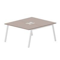 Arena ARN2TL148 TRBL (Тортора/Белый) Составной стол на 2 рабочих места, металлические аутлеты