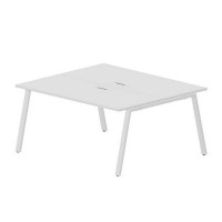 Arena ARN2TL167 BLBL (Белый/Белый) Составной стол на 2 рабочих места, металлические аутлеты